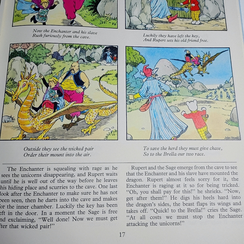 NEW Vintage 1988 UK Rupert Illustrated Storybook - Picture 9 of 14